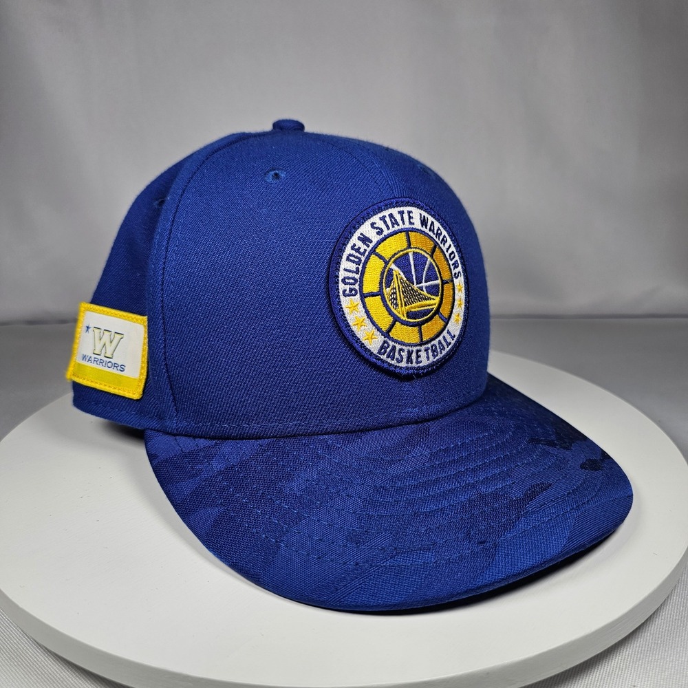 Golden State Warriors NBA New Era 59FIFTY Fitted Hat Cap Blue Men's 7¼